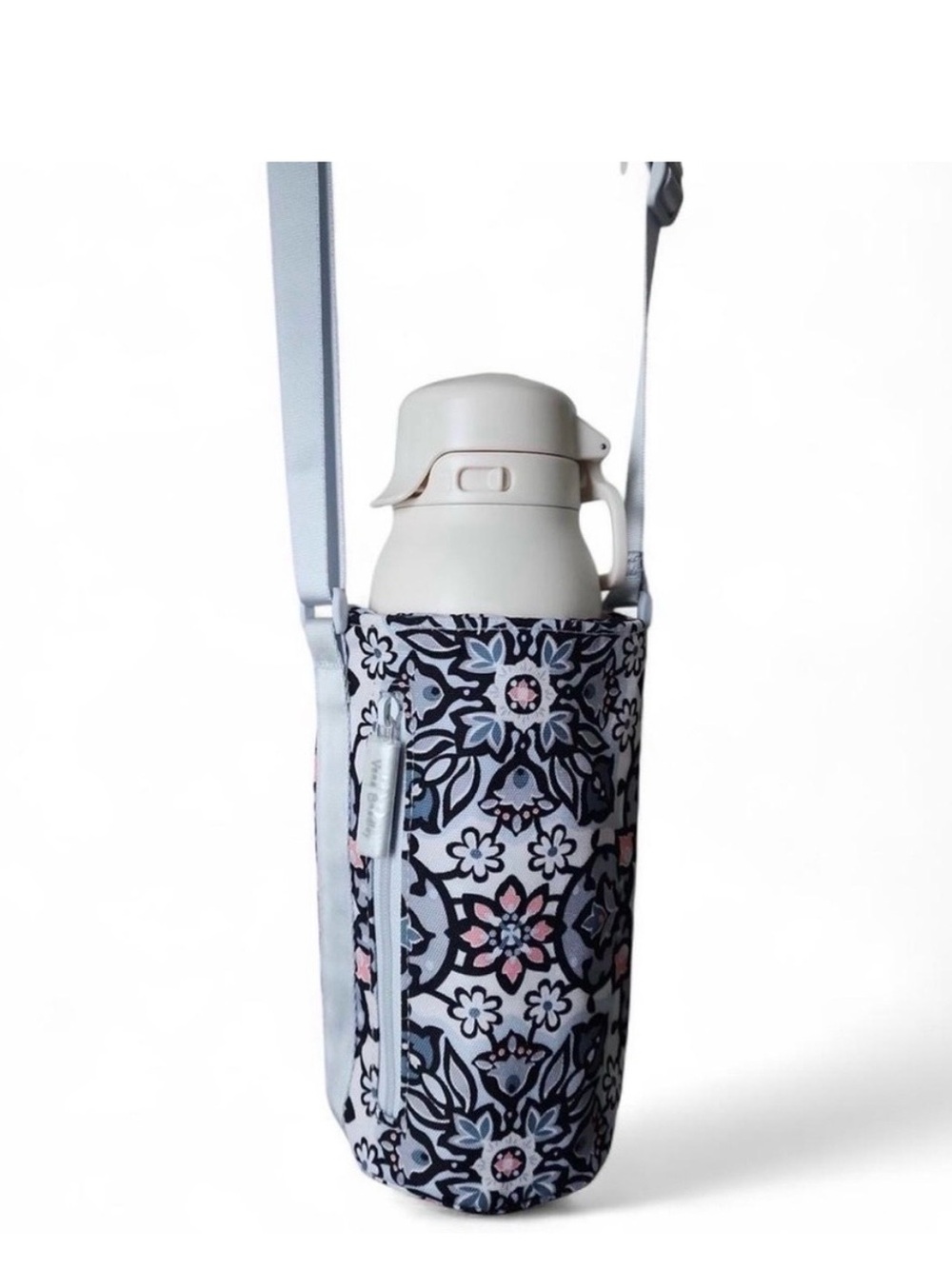 Vera Bradley Lighten Up Water Bottle Crossbody - Lisbon Medallion